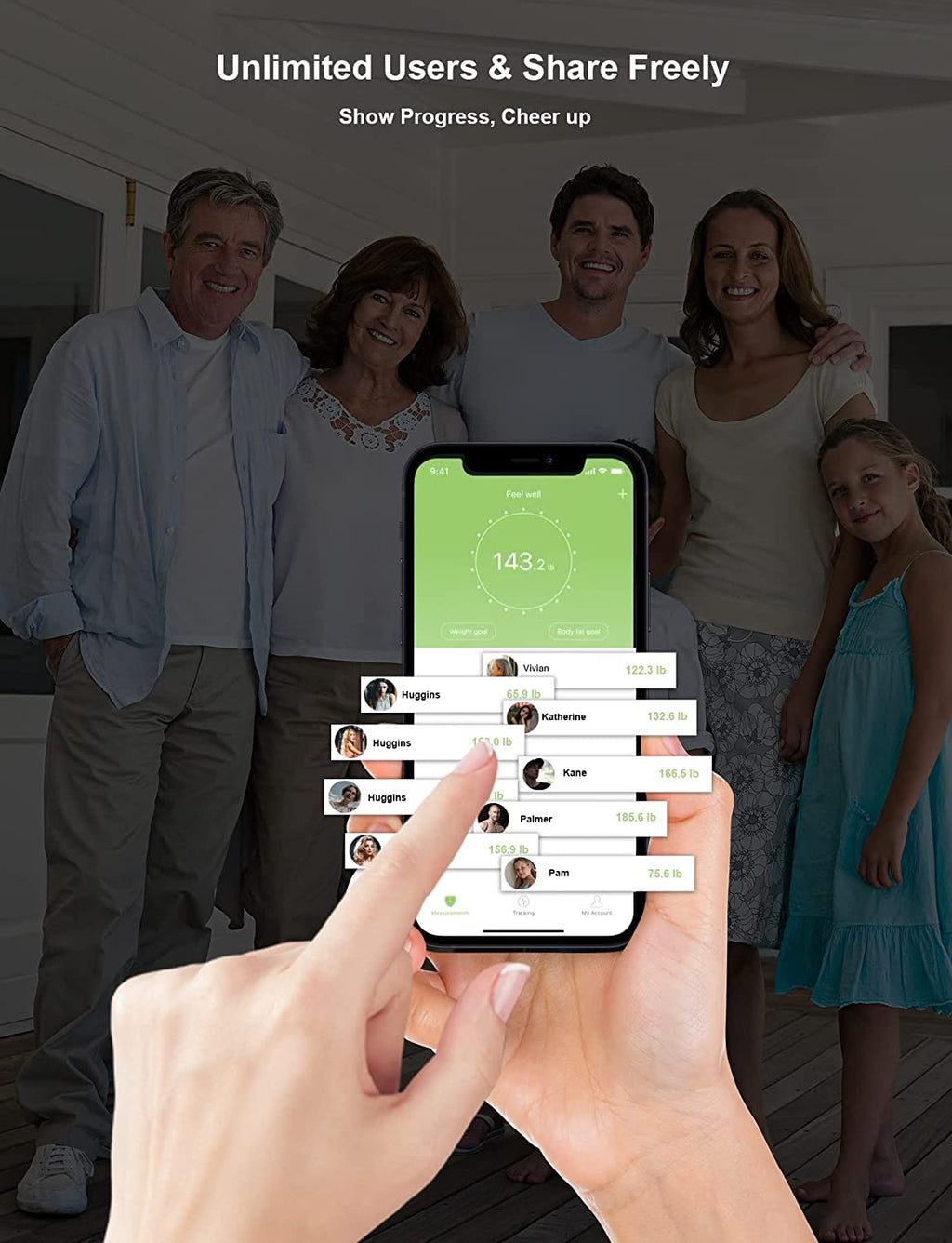 Body Fat Scale, Smart Bathroom Weight Scale, BMI Body Composition Monitor, High Precision Health Analyzer with Smartphone App for Fitness Tracking 400 Lbs/180 Kg